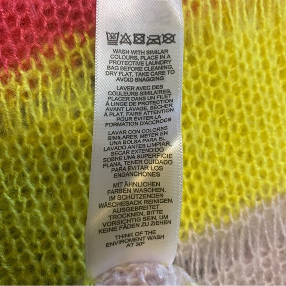 ASOS Fairycore multicolor knit Y2K style crop sweater. Size 4  XS - Picture 12 of 13